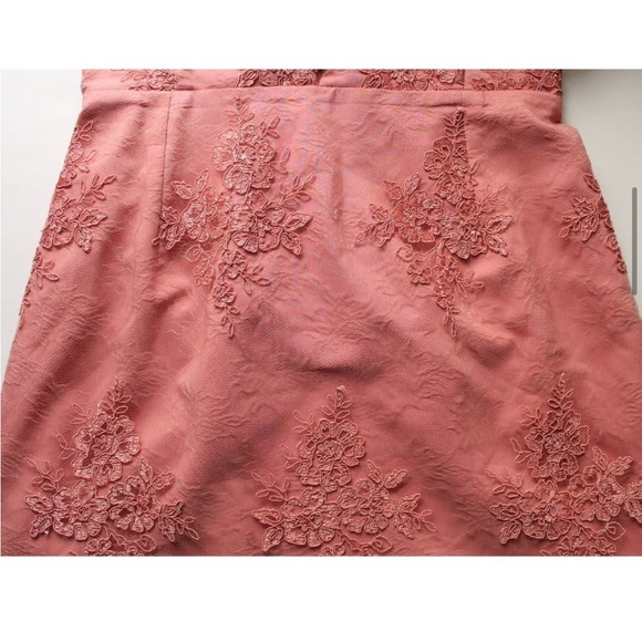 NICHOLAS Octavia Lace Pencil Midi Dress in Blush Pink / US 8 / Wedding - Picture 11 of 16